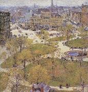 Childe Hassam Union Square in Spring oil painting artist